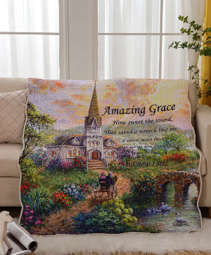 Amazing Grace Quilted Throw 