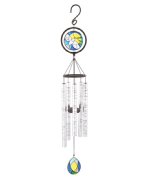 Amazing Grace Stained glass Dove Chime Wind Chimes