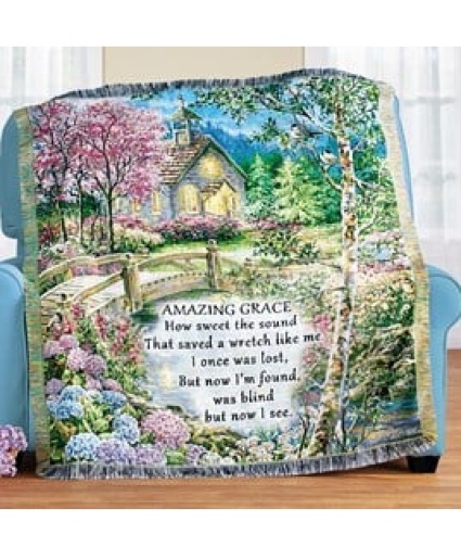 Amazing Grace Throw Blanket 