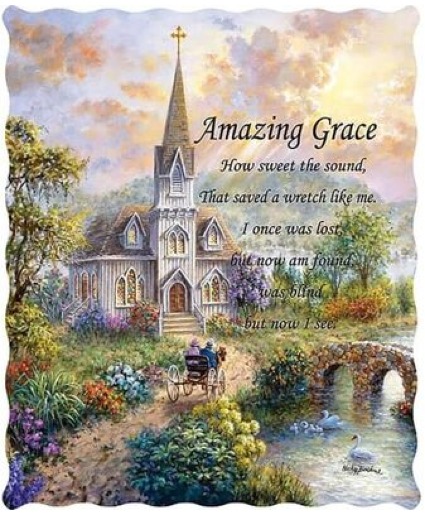 Amazing Grace Throw Keepsakes