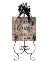 Amazing Grace Wooden Plaque Sympathy Home Decor