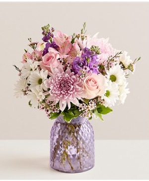 Have I Told You?   You Are Amazing! Lovely Spring Blooms in a Lavender Illusion Vase