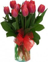 Amazing Tulips Vase arrangement filled with tulips