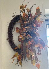 Amber Glow Fall Wreath
