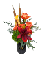 Amber Glow  Vased fall flowers