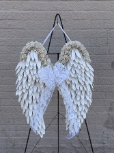 "Amelia" Wood Chip Angel Wings 