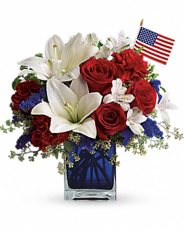 America Beautiful  Vase Arrangement