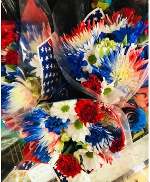 American Dream Wrapped Fresh Flowers