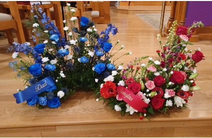 American Flag Arrangement Urn