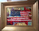 Matt Coburn Hand Painted American Flag 