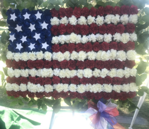 AMERICAN FLAG STANDING FUNERAL PC