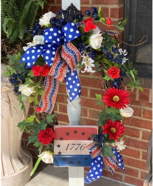 Americana "1776" Wreath 24-26 Inch 