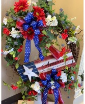 Americana "God Shed His Grace" Wreath 