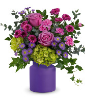 Amethyst Awe Bouquet *CONTAINER OUT OF STOCK* TEV60-7A Teleflora