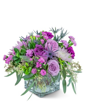 Amethyst Prism Flower Arrangement