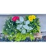 Amish Daisy Cedar Planter Box Spring Planter