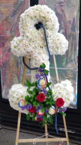 Anchors Away  Funeral Anchor Wreath 