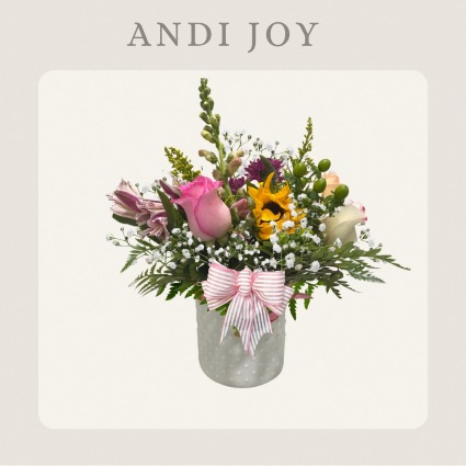 Andi Joy-Short & Sweet Hobnail Vase-Designer’s Choice
