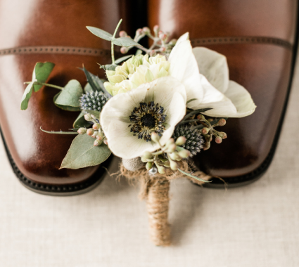 Anemone Boutonniere Delight  