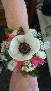 Anemone Corsage with Roses 