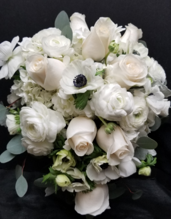 Wonderfully White Cascade Bridal Bouquets
