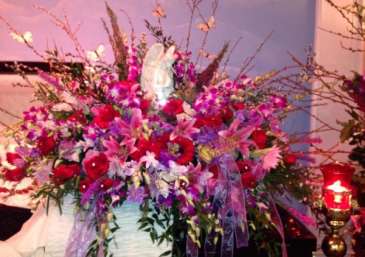 Angel casket cover   in Ozone Park, NY | Heavenly Florist
