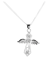 Angel Cross Necklace  Gift Items