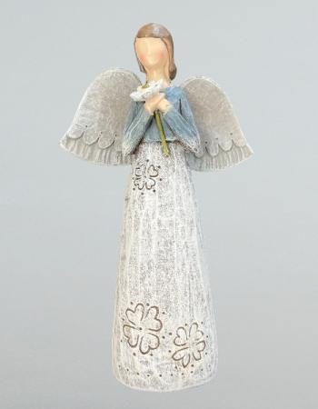 Angel Holding Flowers  in Yankton, SD | Pied Piper Flowers & Gifts