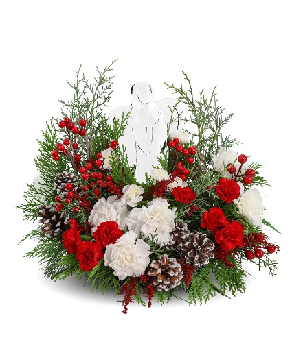 Angel in Silent Night Flower Arrangement