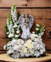Angel in White Flowers 