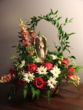 Angel Memorial Piece Sympathy Arrangement