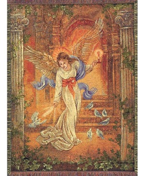 Angel of Light Tapestry Throw 