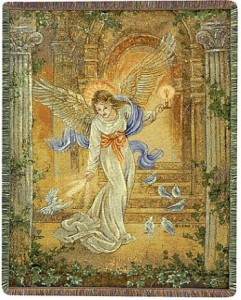 Angel of Light Woven Blanket Throw