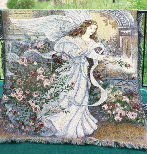 Angel of Love Tapestry Woven Throw