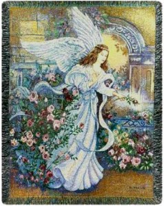 Angel of Love Woven Blanket Throw