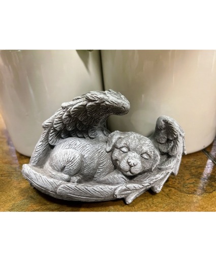 Angel Pup Sympathy Statue