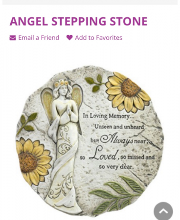Angel Stepping Stone Stones