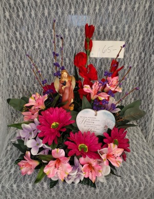 Angel w/ bird & Heart Plaque "Someone we love" 