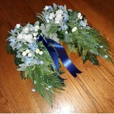 Angel Wings Standing Funeral Spray