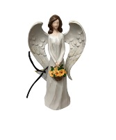 Angel with Basket of Sunflowers 