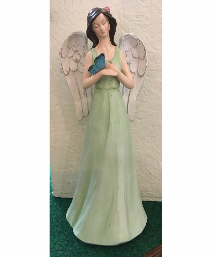 Angel With Butterfly Gift