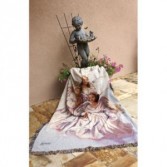 Angelic Trio Tapestry Cotton Throw  Blanket