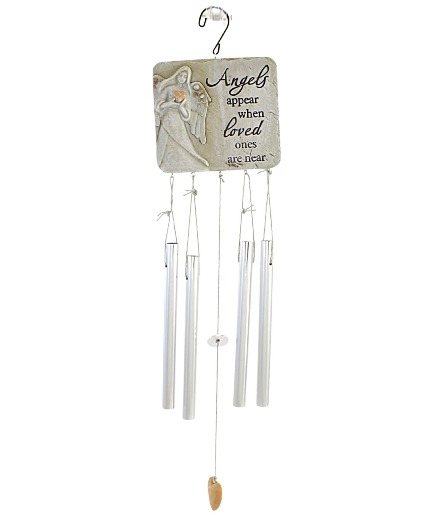 Angels Appear Windchime with Stand