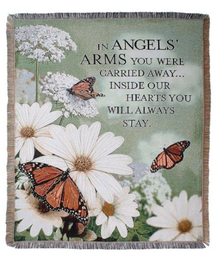 Angels' Arms Woven Tapestry Throw