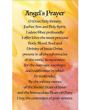Angel's Prayer Prayer Card Add-on