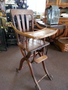Antique High Chair in Wickliffe, OH | WICKLIFFE FLOWER BARN Antique High Chair in Wickliffe, OH | WICKLIFFE FLOWER BARN
