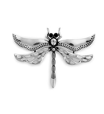 Antique Silver Dragonfly Pin Gift Shop
