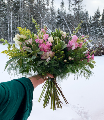 Appealing Pinks Wedding Bouquet in Mount Pearl, NL | MOUNT PEARL FLORIST