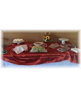 Appetizer Table  Wedding Decor