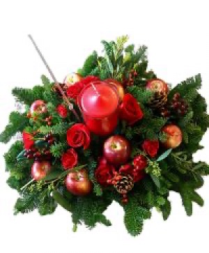 Apple Christmas Centerpiece 